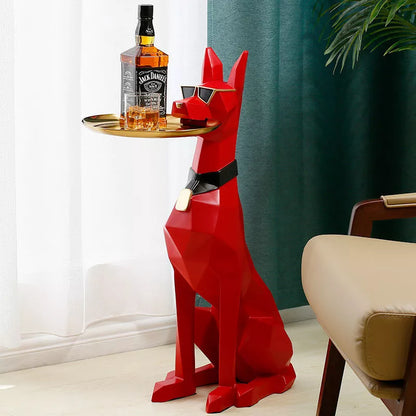 Nordic Decoration Home Figurine DogPallets StatuesCreative Living Room Sculpture Large Landing Dog Statue NordicStyle Decoration