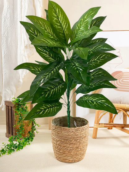 68cm-85cm Large Artificial Plants Fake Tropical Plants Branch Real Touch Tree Leaves Plastic Plants for Home Garden Decoration