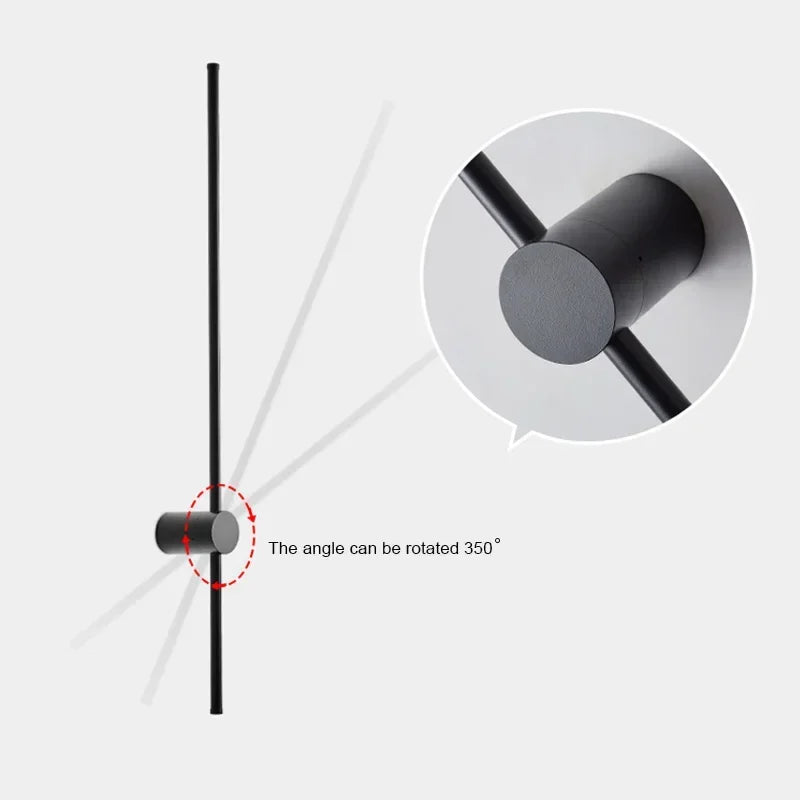 Modern LED Longer Wall Lamp Living Room Bedroom Bedside Home Decor Bathroom Lamp Stair Minimalist Design Light Fixture Luminaria