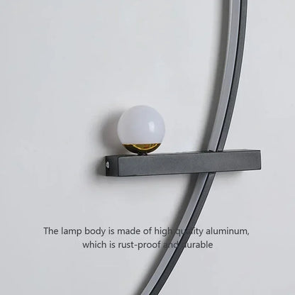 LED Wall Lamp Scandinavian Art Bedroom Bedside Wall Lamp Living Room Study Background Wall Bathroom Mirror Front Lighting