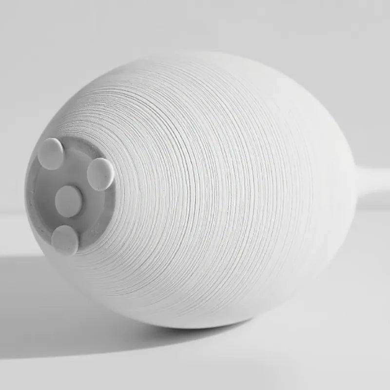 Zen Vase Art: Minimalist Handmade Ceramic in Black & White for Home Decor